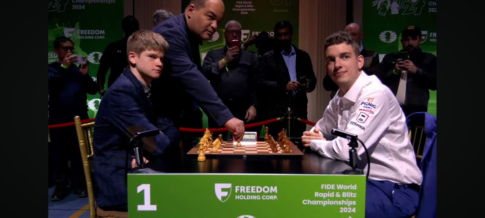 José Carrillo, Presidente de FIDE América, en la Ronda 10 del Mundial de Ajedrez Rápido